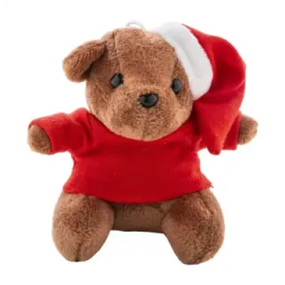 Plush Christmas teddy bear keyring - AP800052 (ANDA#1XX)